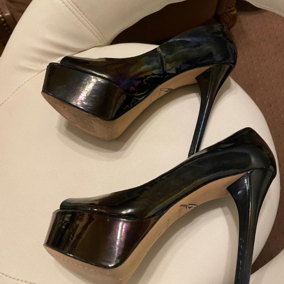 B Brian Atwood Platform Peeptoe Pumps 6.5 - Picture 11 of 11